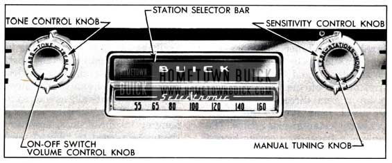 1951 Buick Receiver Controls-Selectronic Radio