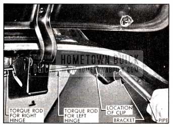 1951 Buick Removing Hinge Torque Rod