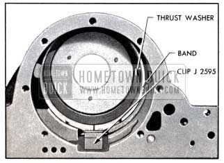 1951 Buick Ring Gear Thrust Washer and Reverse Band Installed