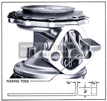 1951 Buick Vacuum Diaphragm Flexing Tool in Place