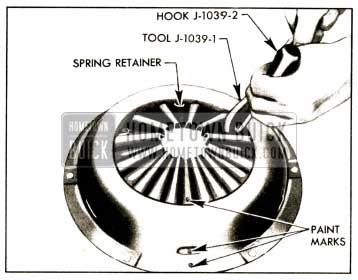 1952 Buick Attaching Spring Retainer to Cover