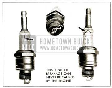 1952 Buick Broken Spark Plug Insulators