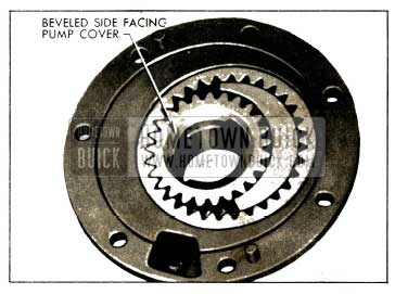 1952 Buick Correct Installation of Driving Gear In Pump Body