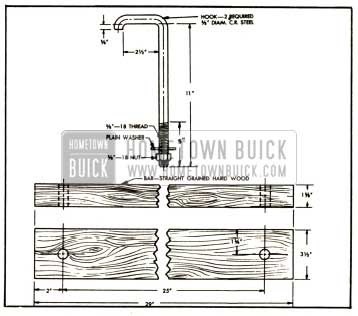 1952 Buick Engine Support Bar and Hooks