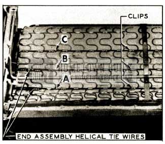 1952 Buick Installation of Tie Wires In Front Seat Cushion