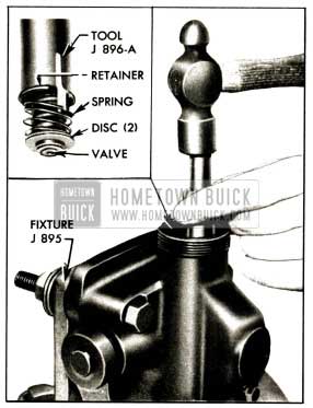 1952 Buick Installing Front Shock Absorber Valve Retainer