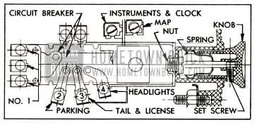 1952 Buick Lighting Switch