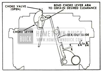 1952 Buick Lock-Out Slide Clearance with Choke Valve Open