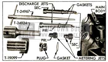 1952 Buick Main Metering and Discharge Jets and Tools