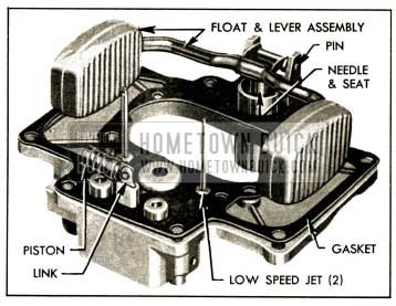 1952 Buick Parts Assembled on Bowl Cover