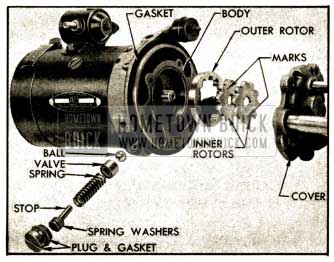 1952 Buick Power Unit Pump Parts-Split Rotor Type