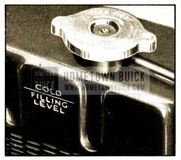 1952 Buick Radiator Filling Level-Cold