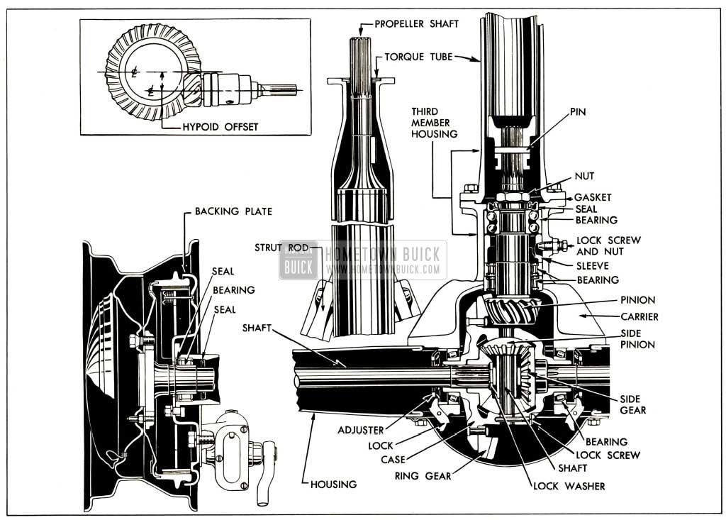 1952 Buick Rear Axle Assembly