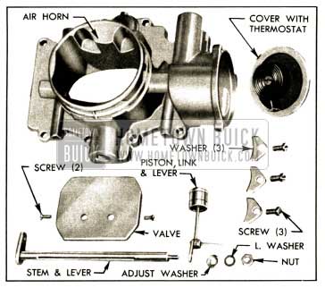 1952 Buick Stromberg Choke Control Parts