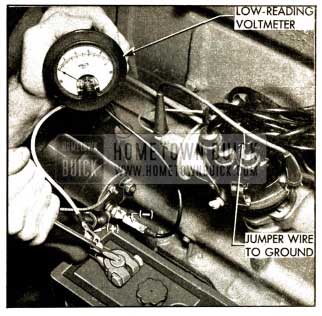 1952 Buick Testing Battery Cables and Connections with Voltmeter