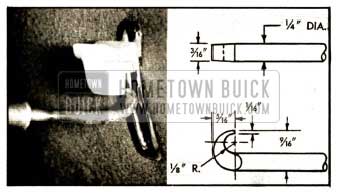 1952 Buick Tool for Removing Spring Type Seat Adjuster Knob