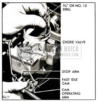 1953 Buick Checking Carter Choke Unloader Adjustment