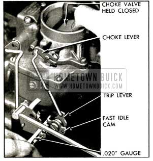 1953 Buick Checking Carter Fast Idle Cam Clearance