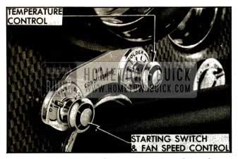 1953 Buick Fan and Temperature Control Switch