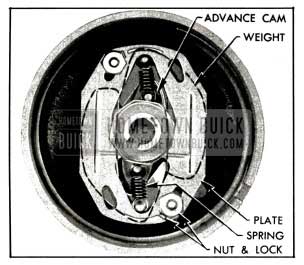 1953 Buick Installation of Advance Weights, Cam, Springs and Plate