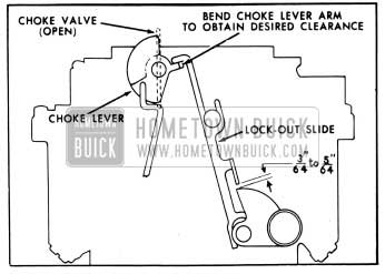 1953 Buick Lock-Out Slide Clearance With Choke Valve Open