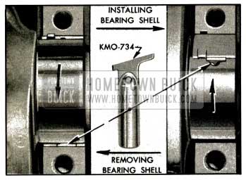 1953 Buick Removing and Installing Crankshaft Bearing Upper Shell