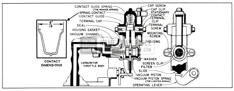 1953 Buick Stromberg Accelerator Vacuum Switch-Engine Not Running