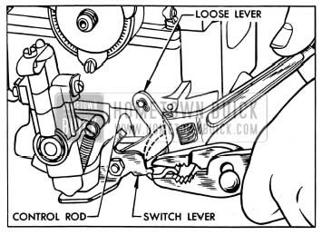 1954 Buick Adjustment of Secondary Throttle Linkage