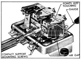 1954 Buick Adjustment of Voltage Regulator Air Gap