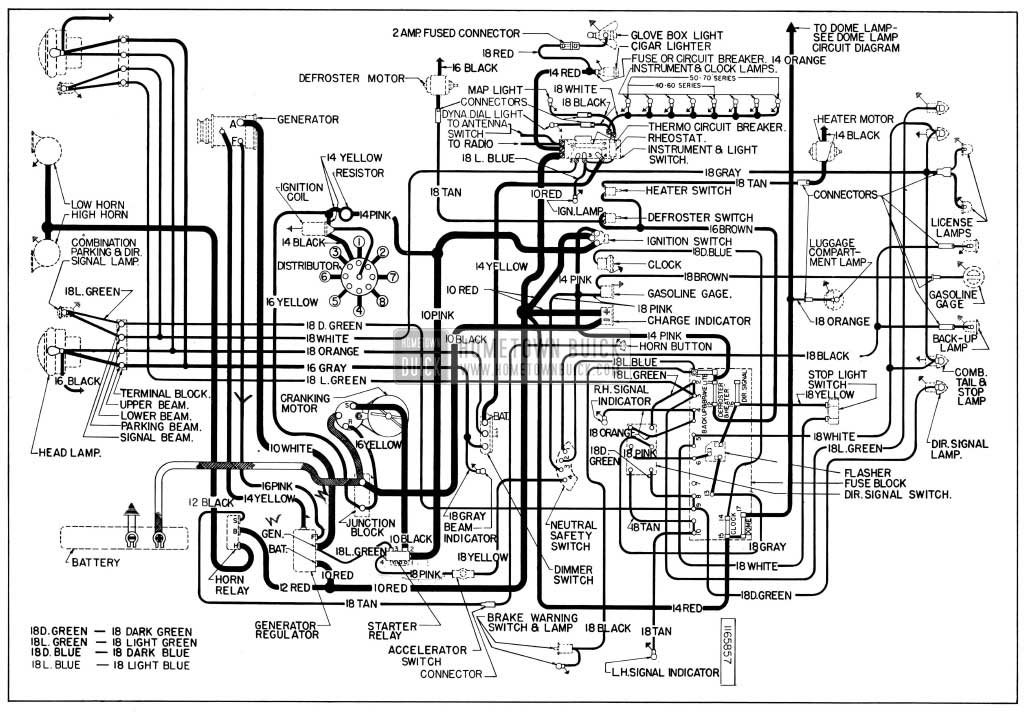 1954 Buick Wiring Diagrams - Hometown Buick 1959 buick lesabre wiring diagram 