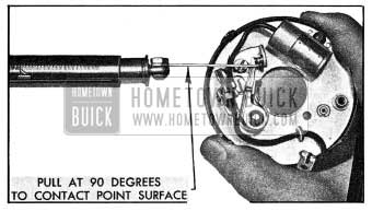 1954 Buick Checking Breaker Arm Spring Tension