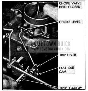 1954 Buick Checking Carter Fast Idle Cam Clearance