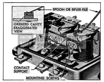 1954 Buick Cleaning Voltage Regulator Flat Contact Point