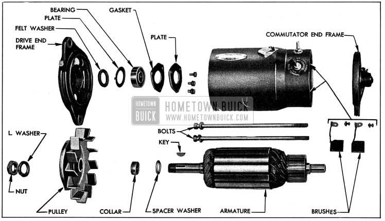 1954 Buick Generator Disassembled