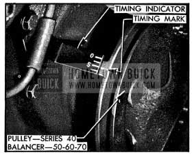 1954 Buick Ignition Timing Mark and Indicator