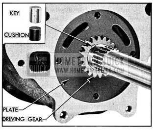 1954 Buick Oil Pump Driving Gear and Key Installed
