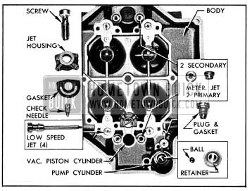 1954 Buick Parts in Main Carburetor Body