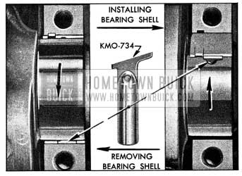1954 Buick Removing and Installing Crankshaft Bearing Upper Shell