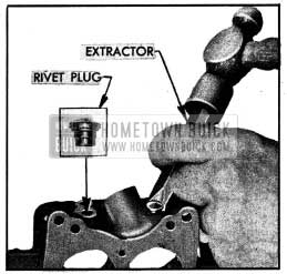 1954 Buick Removing Rivet Plug