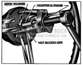 1954 Buick Removing Steering Wheel with Puller J 1566