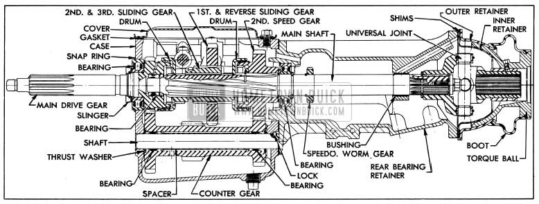 1954 Buick Series 40 Synchromesh Transmission