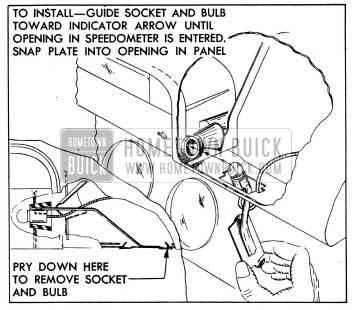 1954 Buick Signal Indicator Bulb Replacement-Series 50-70