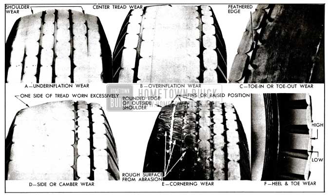 1955 Buick Abnormal Tire Tread Wear Patterns