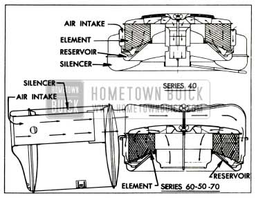 1955 Buick Air Cleaner and Silencer Assemblies