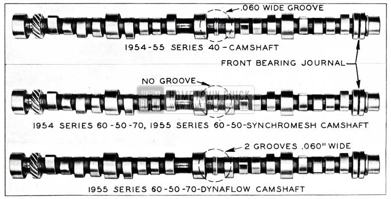 1955 Buick Camshaft Differences