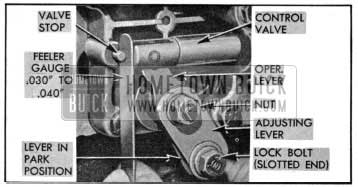 1955 Buick Control Valve Linkage Adjustment