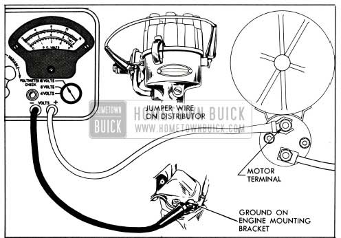 1955 Buick Cranking Voltage Test Connections