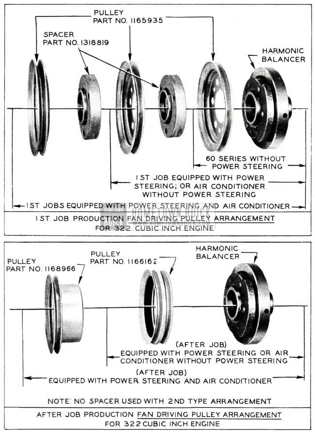 1955 Buick Engine Pulley Assembly