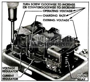 1955 Buick Generator Regulator Spring Tension Adjustments