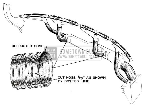 1955 Buick Heater and Cooler Hoses